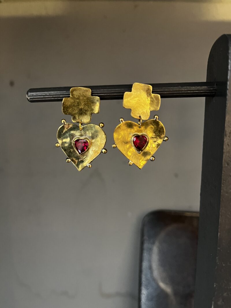 Boucles ex voto rubis